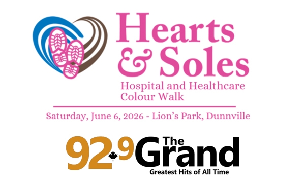 92.9 The Grand Presents -  Dunnville Hospital & Heathcare Foundation's Hearts & Soles Annual Hospital & Healthcare Colour Blast Walk
