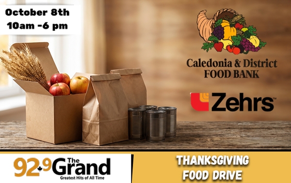 92.9 The Grand's Thanksgiving Food Drive!