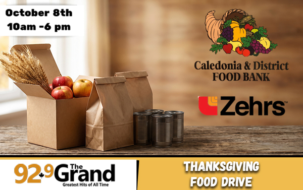 92.9 The Grand's Thanksgiving Food Drive!