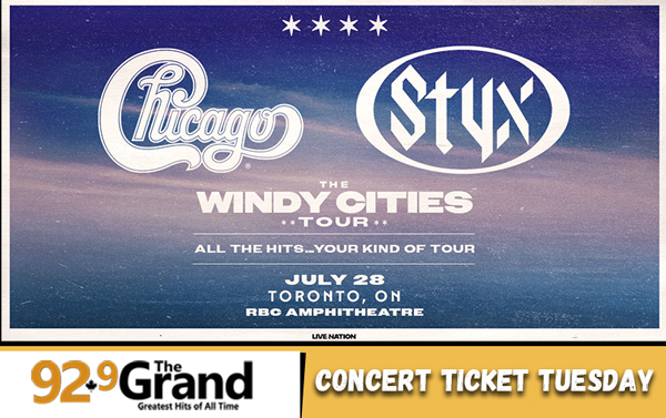 Concert Ticket Thursday - STYX & Chicago The Windy Cities Tour!